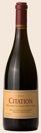 2015 Citation Willamette Valley Pinot Noir